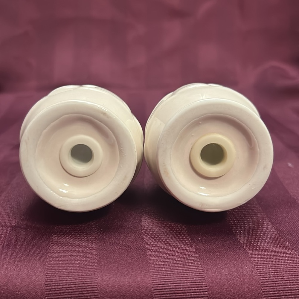 Longaberger Ivory Salt and Pepper Shakers - Picture 3 of 4